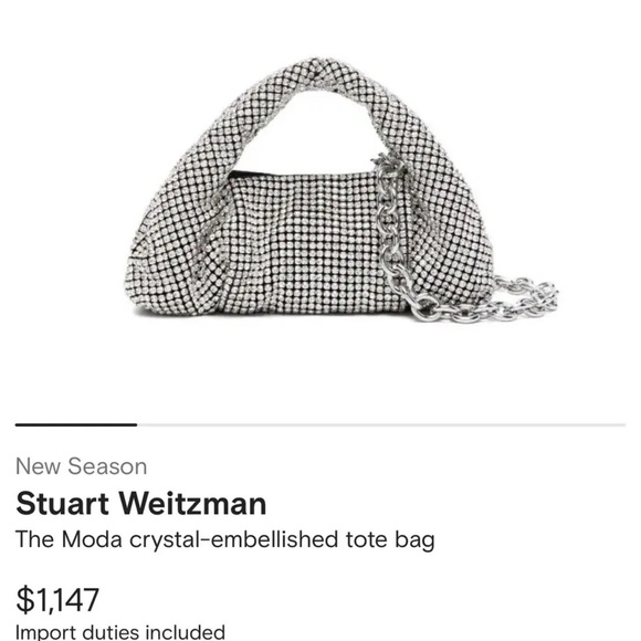 Stuart Weitzman Crystal mini Moda bag NWB - Picture 8 of 8